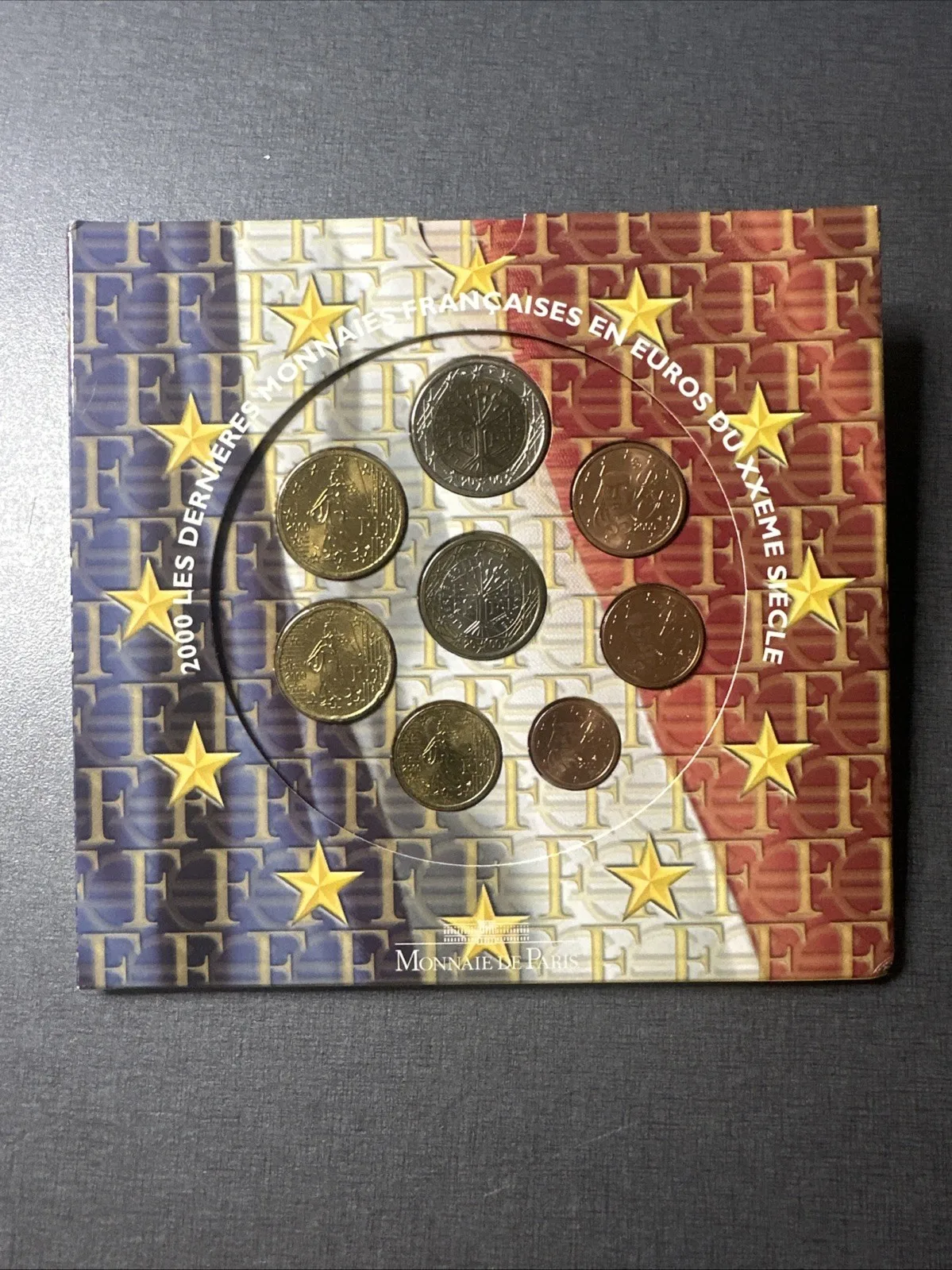 Coffret Monnaie De Paris 2000 Les Dernières Monnaies Françaises En Euros Du Xxe