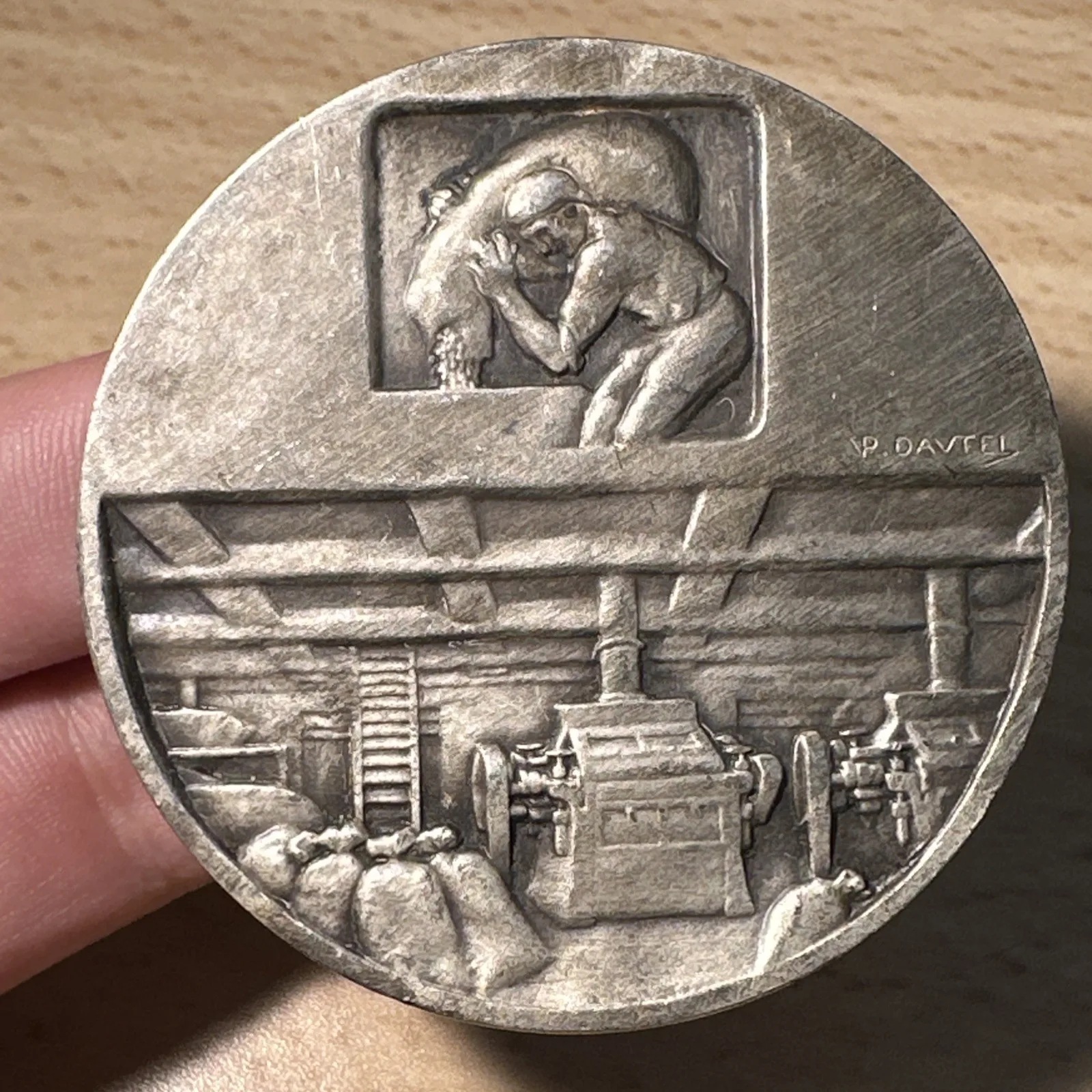 Médaille Association Nationale De La Meunerie Française P.Cancelier En Bronze