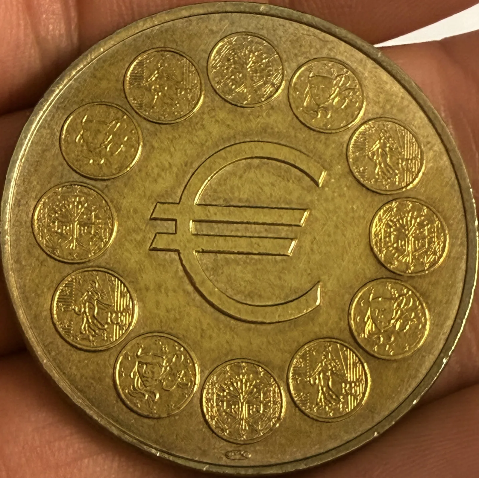 Logo L'Euro - Douze pièces - 2001 - Jeton Touristique Monnaie de Paris